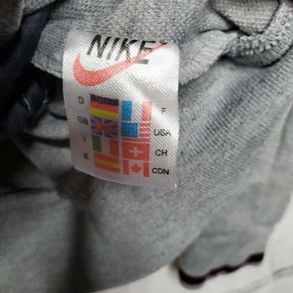 Nike Fit Dry Gray Maroon Printed Full Zip Up Collared Cotton Jacket Womens Large - Picture 7 of 9